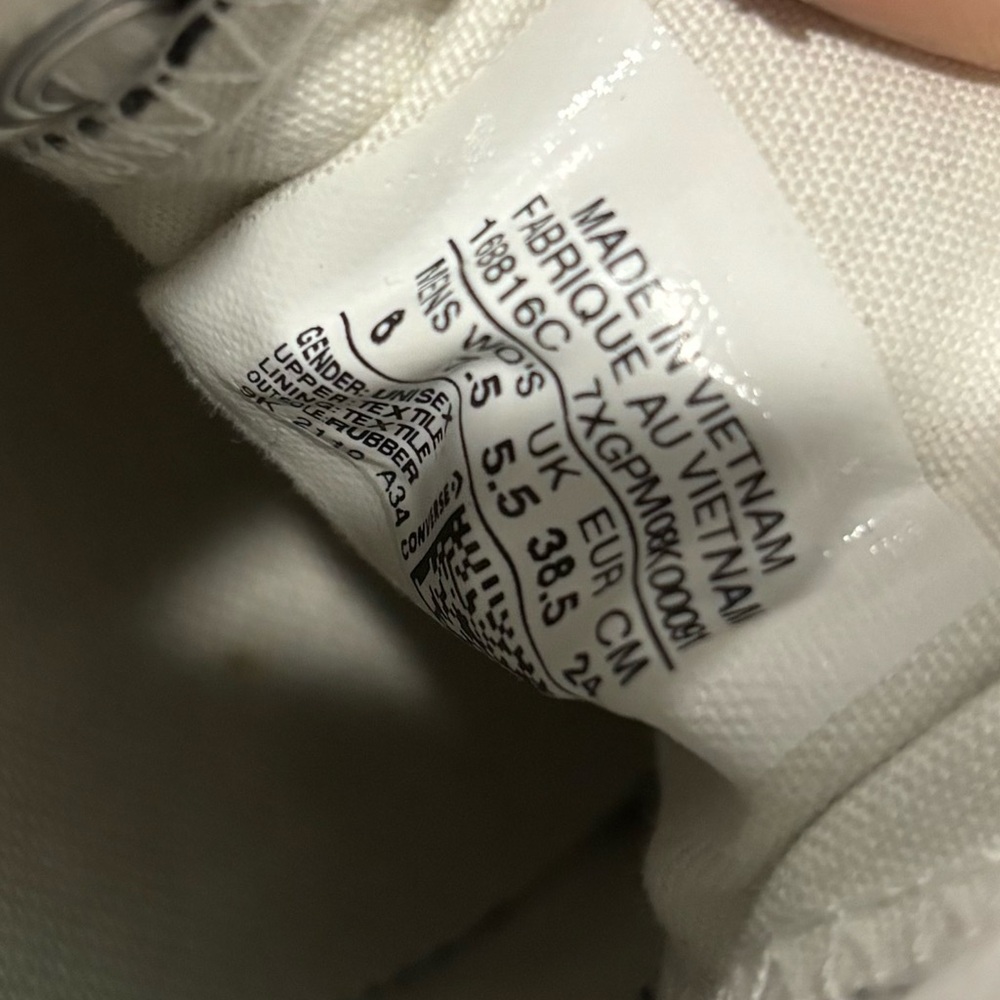 Converse Black and White Platform Sneakers with Gum Sole - Picture 6 of 6